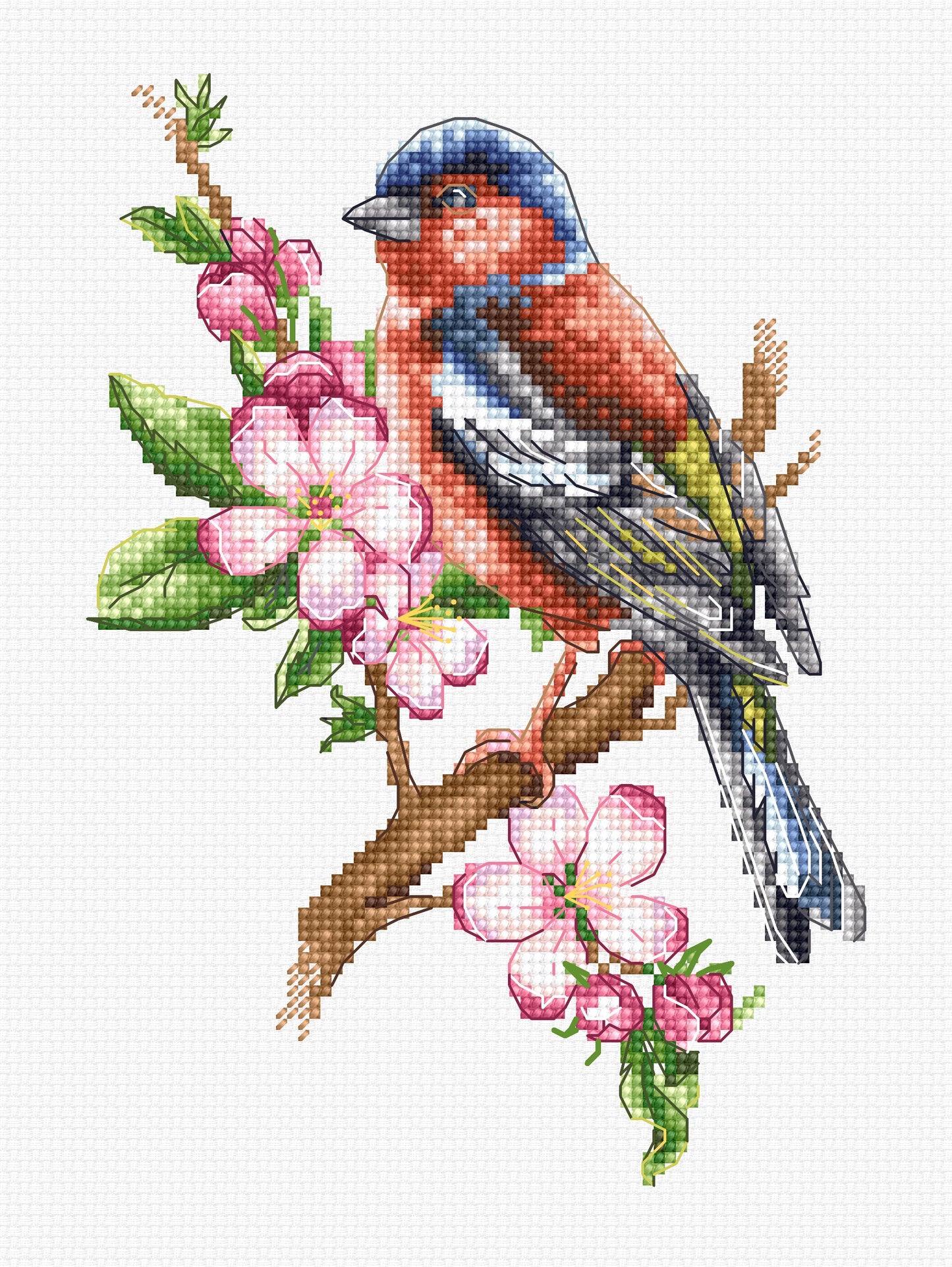 Cross Stitch Kit Luca-S - Chaffinch Bird, B1196