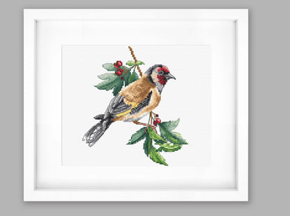 Cross Stitch Kit Luca-S - Goldfinch Bird, B1197