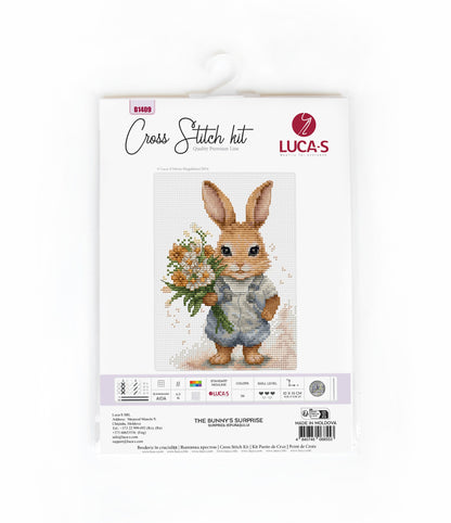 Cross Stitch Kit Luca-S - The Bunny's Surprise, B1409