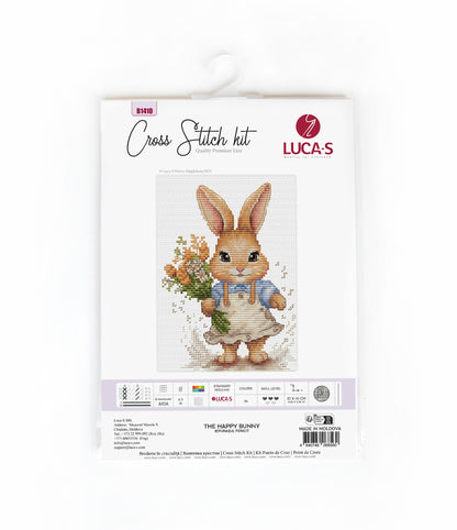 Cross Stitch Kit Luca-S - The Happy Bunny, B1410