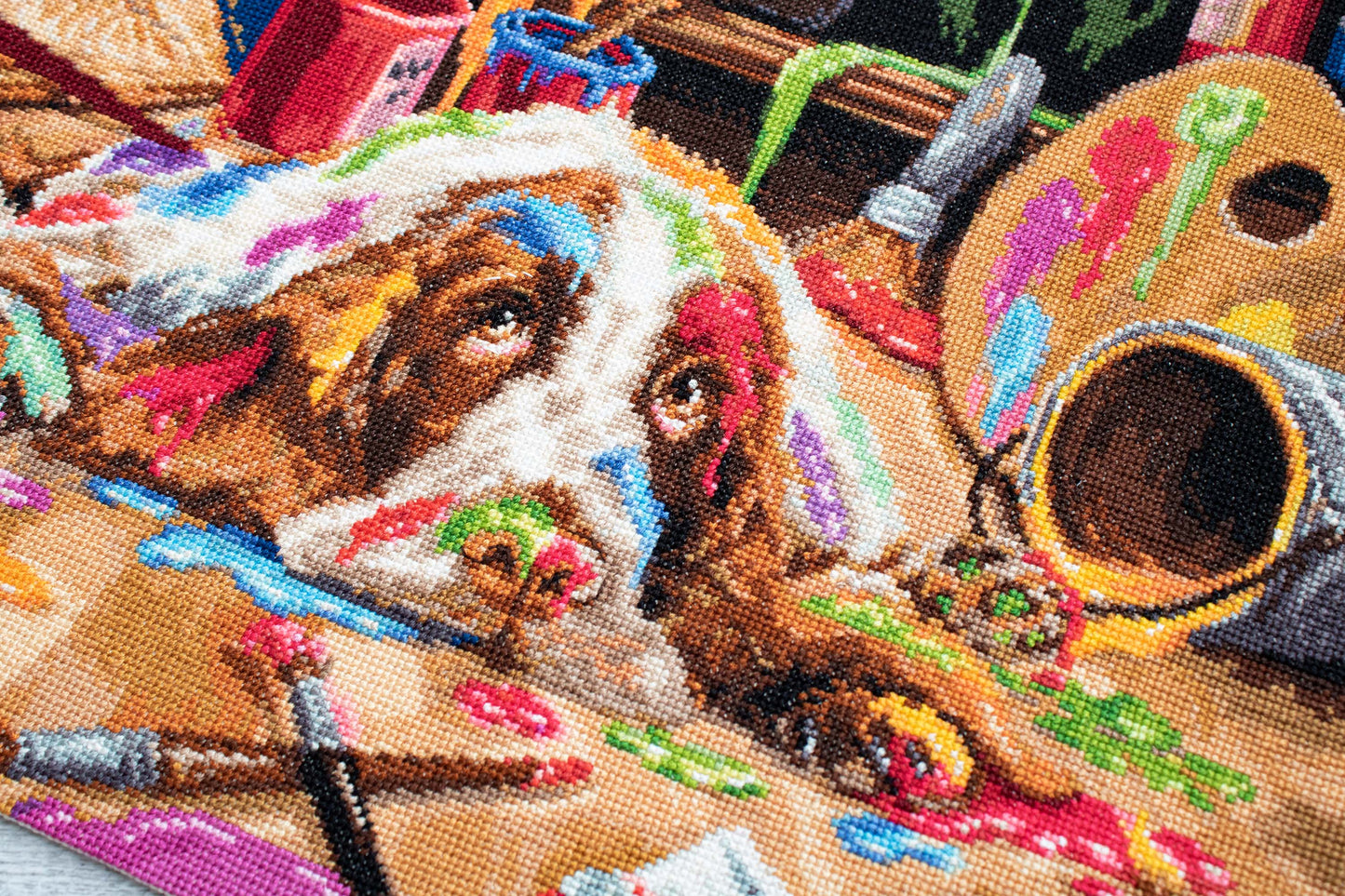 Cross Stitch Kit Luca-S - Puppy Picasso, B2415