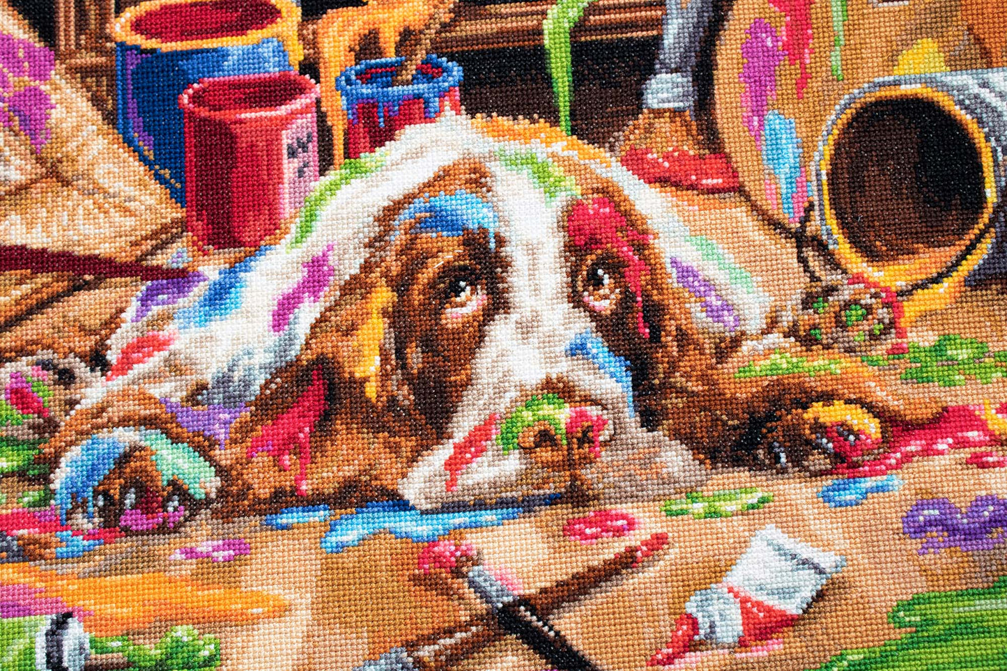 Cross Stitch Kit Luca-S - Puppy Picasso, B2415