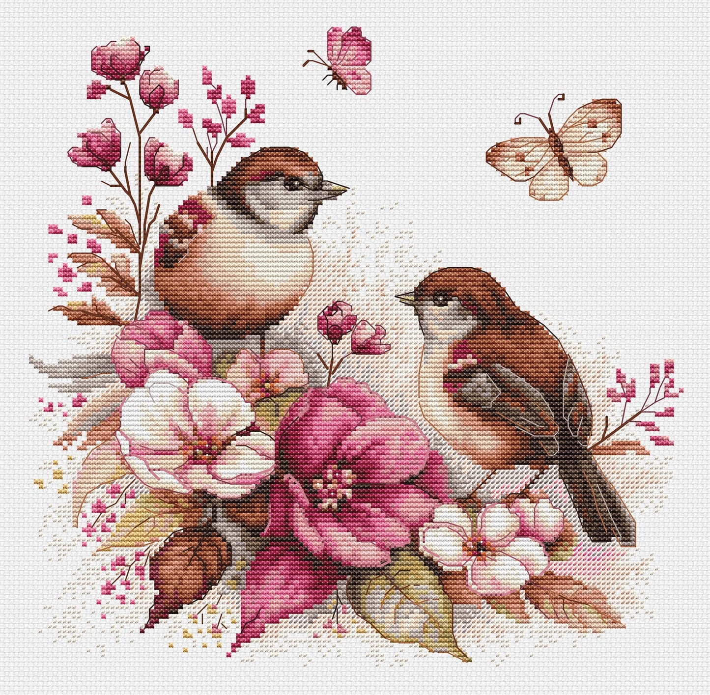 Cross Stitch Kit Luca-S - The Birds- Spring, B2420