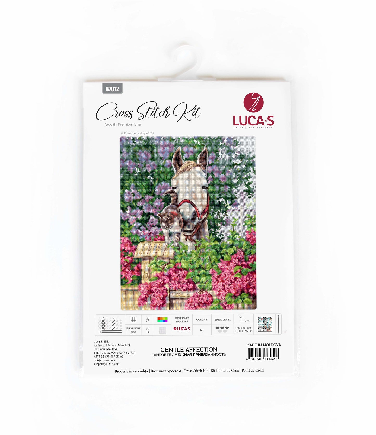 Cross Stitch Kit Luca-S - Gentle Affection, B7012