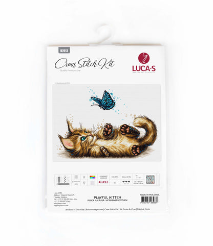 Cross Stitch Kit Luca-S - Playful Kitten, B7013