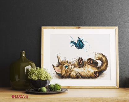 Cross Stitch Kit Luca-S - Playful Kitten, B7013