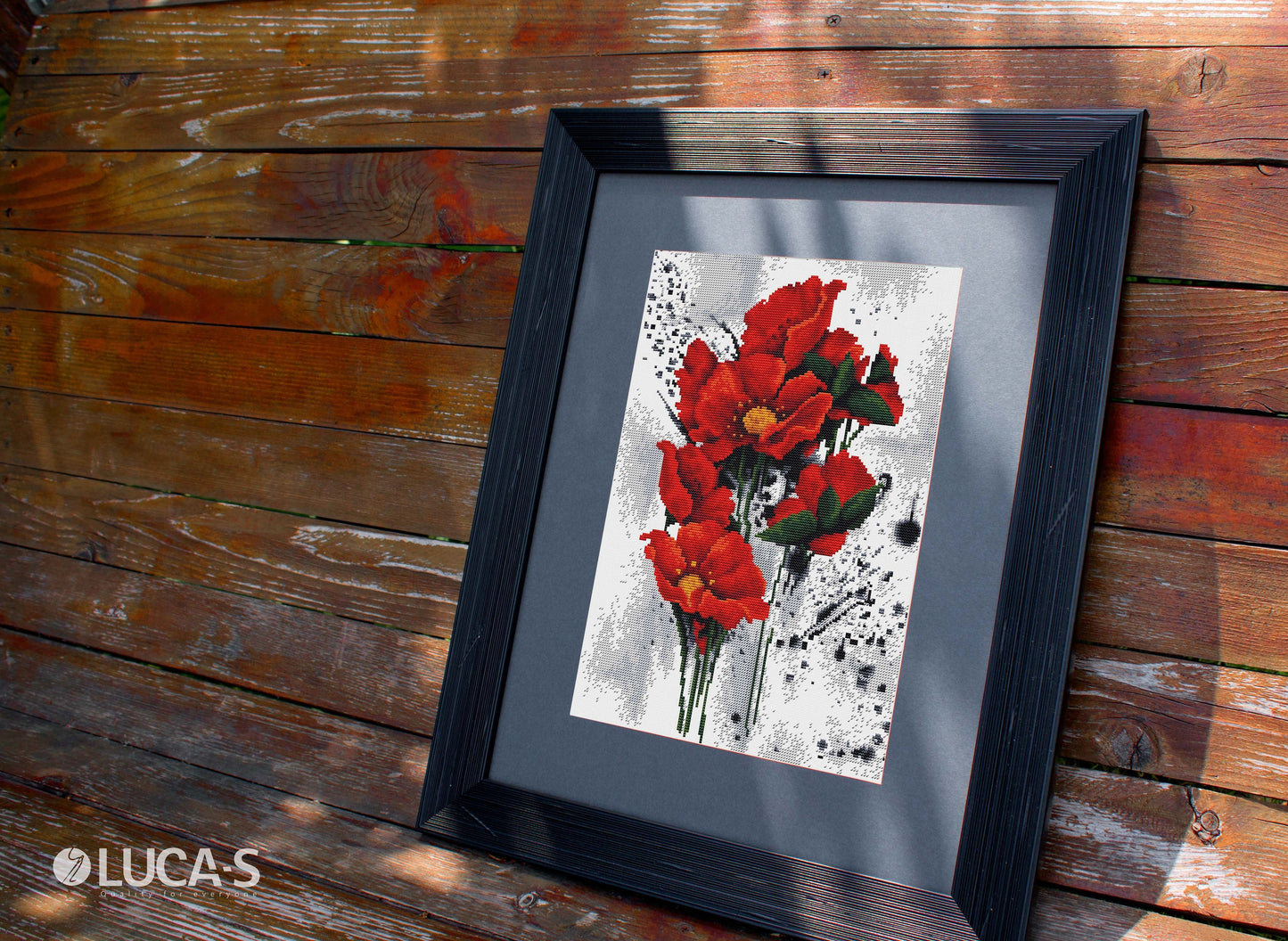 Cross Stitch Kit Luca-S - The Poppies, B7014