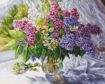 Cross Stitch Kit Luca-S - Lilac Bouquet, B7015