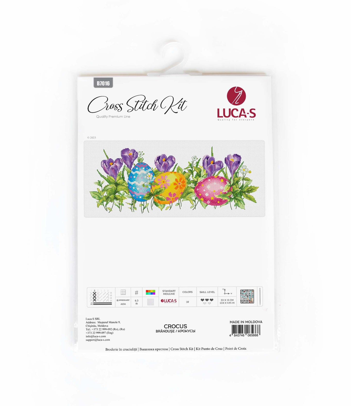 Cross Stitch Kit Luca-S - Crocus, B7016