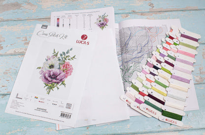 Cross Stitch Kit Luca-S - Anemone, B7017