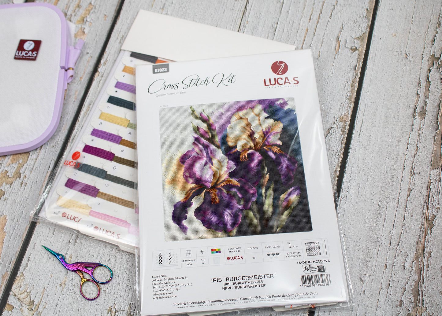 Cross Stitch Kit Luca-S - Iris “Burgermeister”, B7023