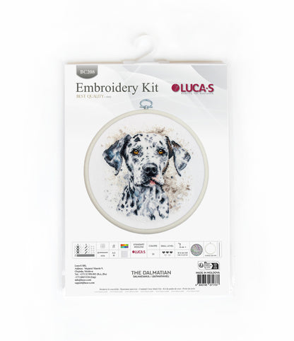 Cross Stitch Kit with Hoop Included Luca-S - The Dalmatian, BC208