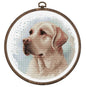 Cross Stitch Kit with Hoop Included Luca-S - The Labrador, BC211