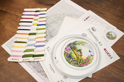 Cross Stitch Kit with Hoop Included Luca-S - The Summer, BC220