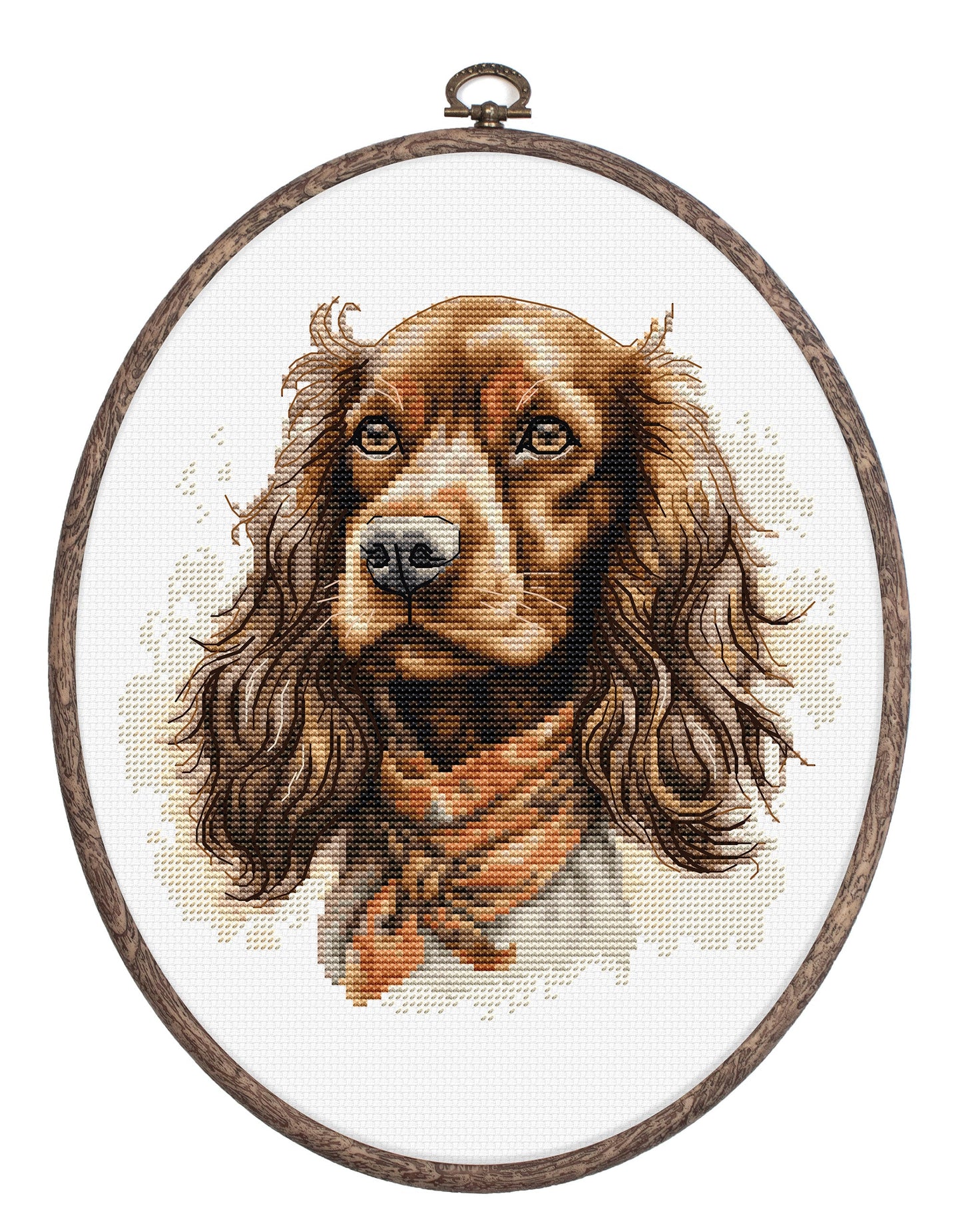 Cross Stitch Kit with Hoop Included Luca-S - The Cocker Spaniel, BC223