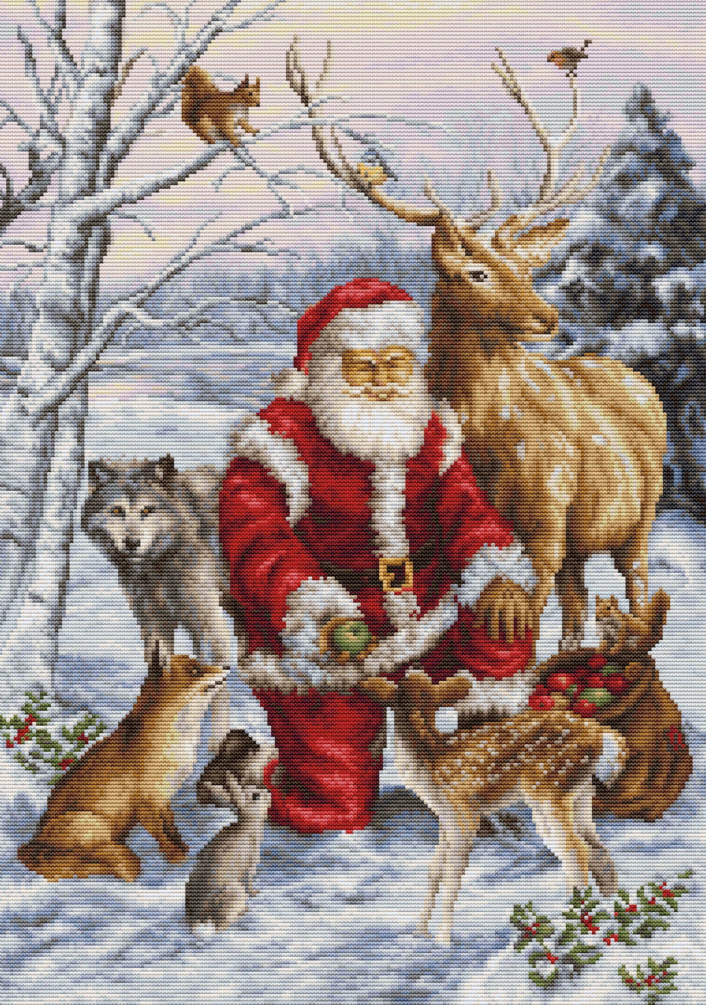 Cross Stitch Kit Luca-S GOLD - The Forest Friends, BU5022