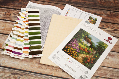 Cross Stitch Kit Luca-S - The Country House, BU5029