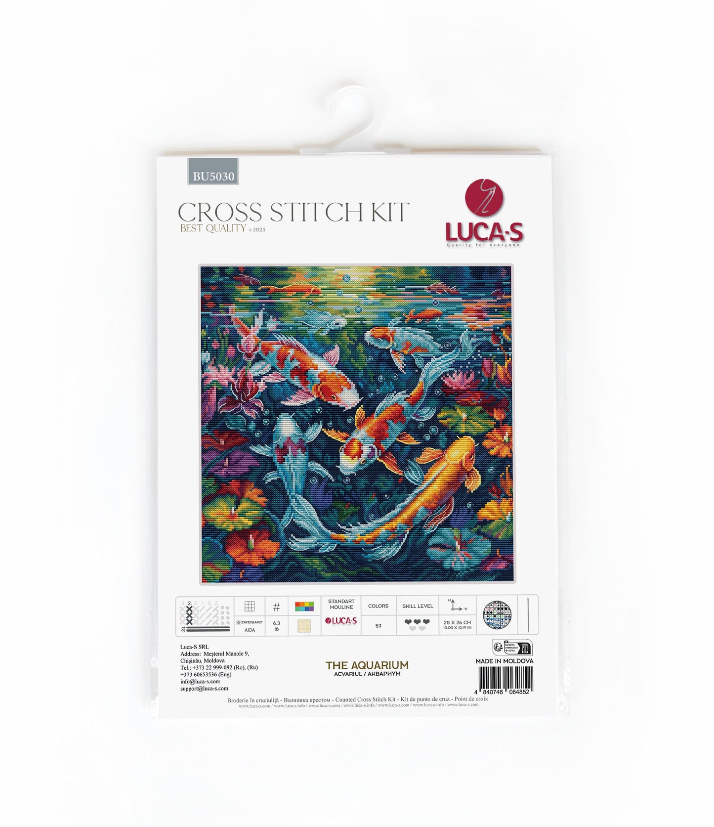 Cross Stitch Kit Luca-S - The Aquarium, BU5030