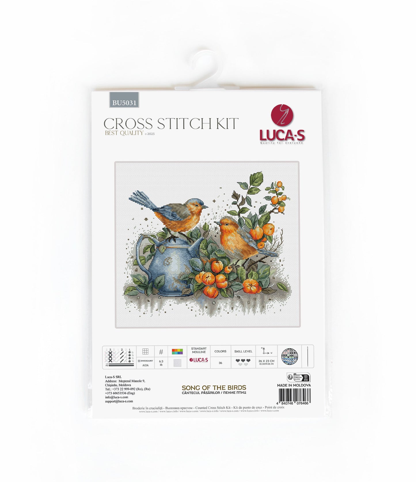 Cross Stitch Kit Luca-S - Song of The Birds, BU5031