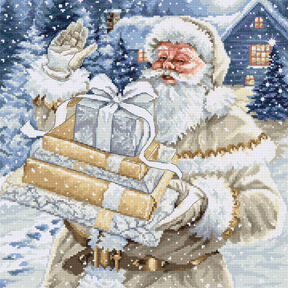 Cross Stitch Kit Luca-S - Santa and Pressies, BU5034