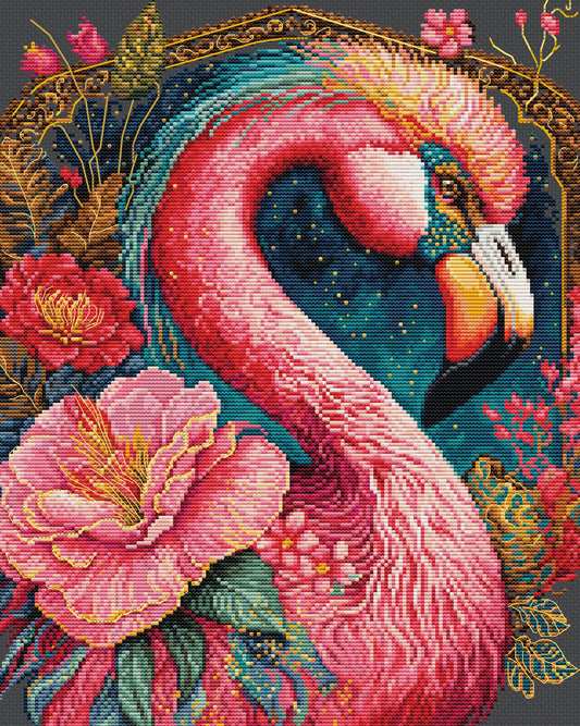 Cross Stitch Kit Luca-S - Flamingo Fantastico, BU5036