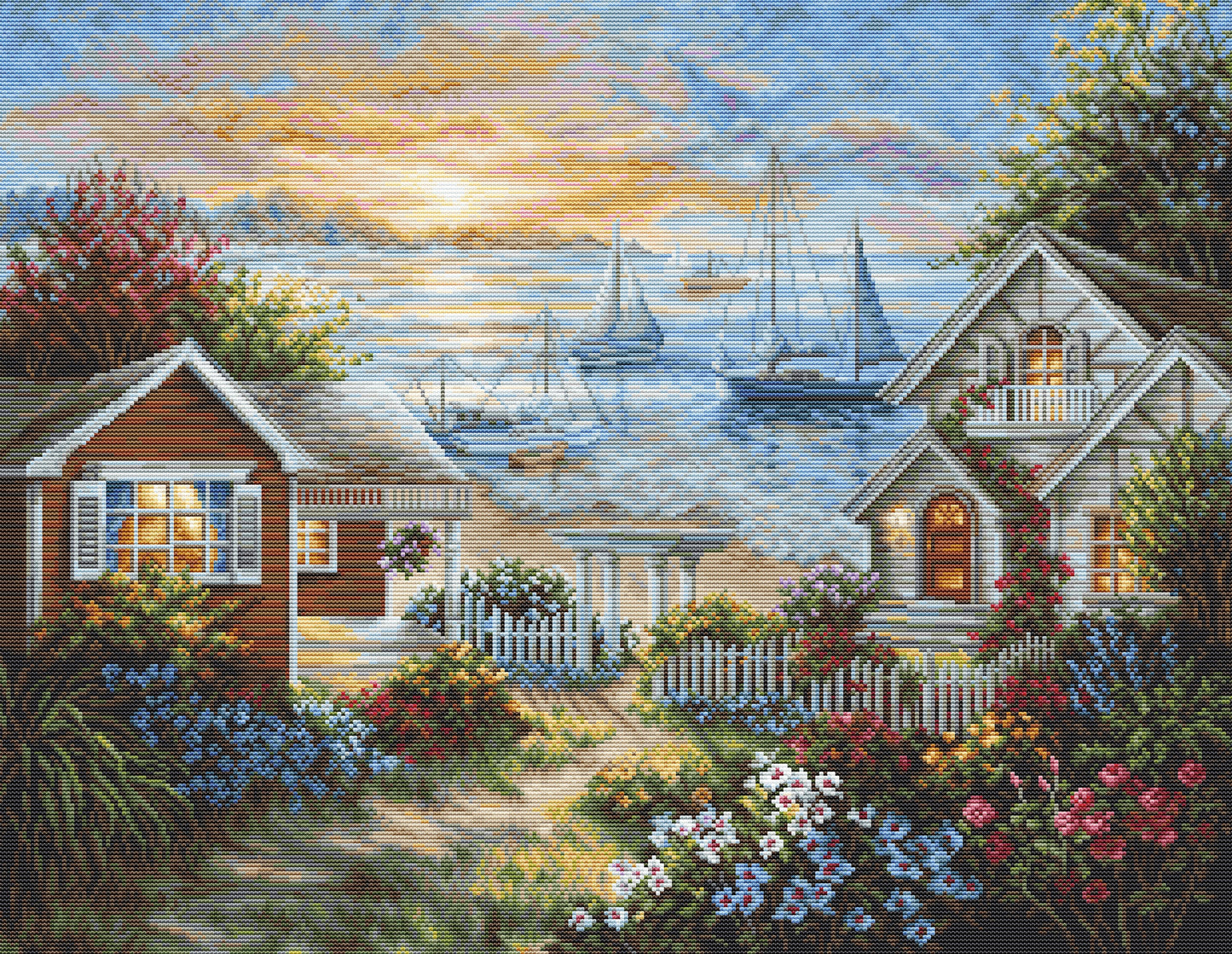 Cross Stitch Kit Luca-S - Tranquil Seafront, B619