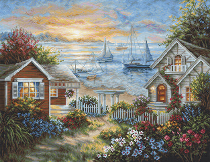 Cross Stitch Kit Luca-S - Tranquil Seafront, B619