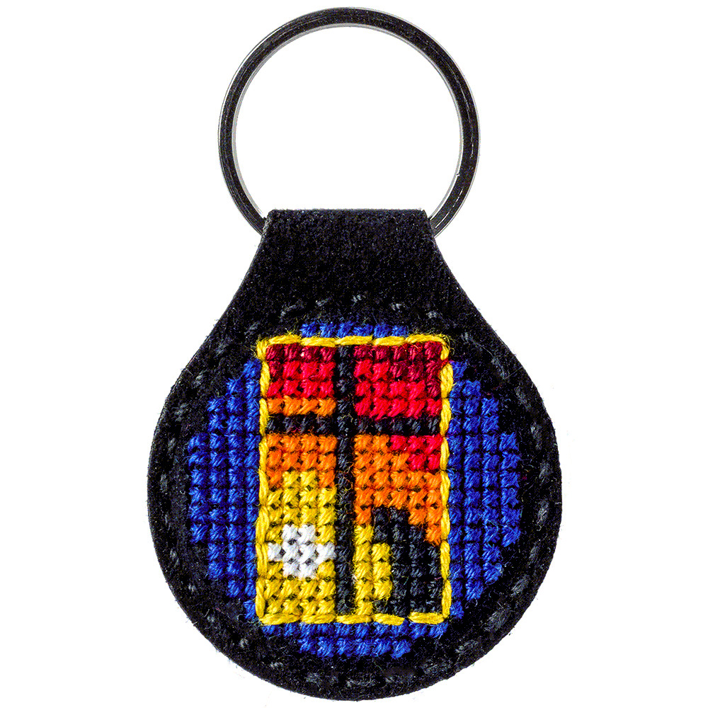 Key Chain Needlecraft Kit - Cross Stitch Kits on Leather