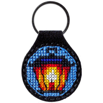 Key Chain Needlecraft Kit - Cross Stitch Kits on Leather