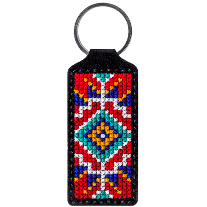 Key Chain Needlecraft Kit - Cross Stitch Kits on Leather