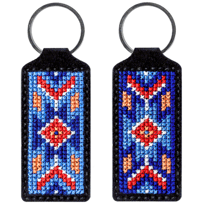 Key Chain Needlecraft Kit - Cross Stitch Kits on Leather