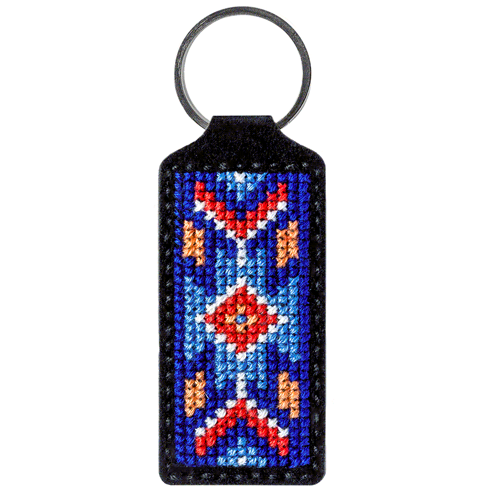 Key Chain Needlecraft Kit - Cross Stitch Kits on Leather