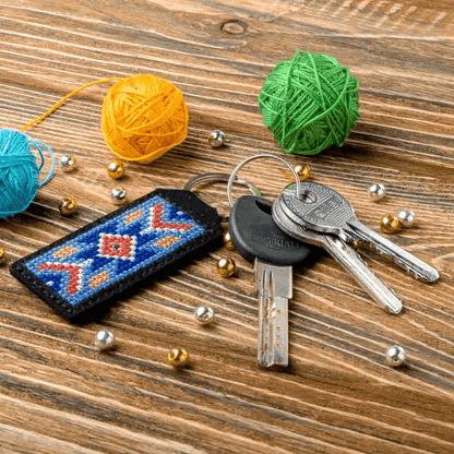 Key Chain Needlecraft Kit - Cross Stitch Kits on Leather