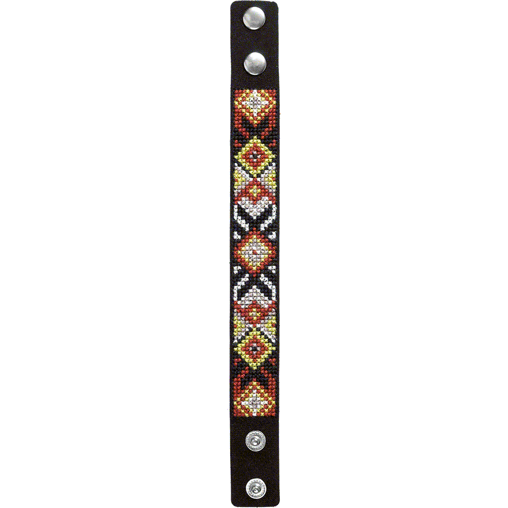 Bracelet Needlecraft Kit - Cross Stitch Kits on Leather