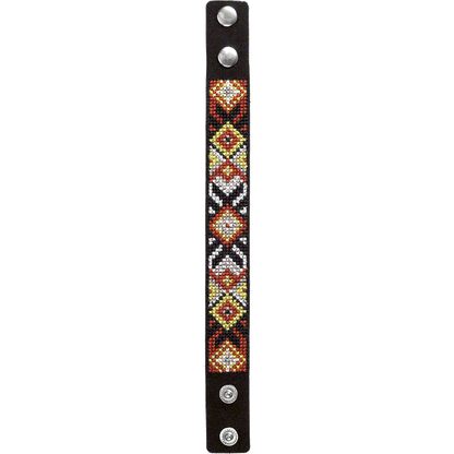 Bracelet Needlecraft Kit - Cross Stitch Kits on Leather