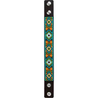 Bracelet Needlecraft Kit - Cross Stitch Kits on Leather