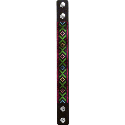 Bracelet Needlecraft Kit - Cross Stitch Kits on Leather