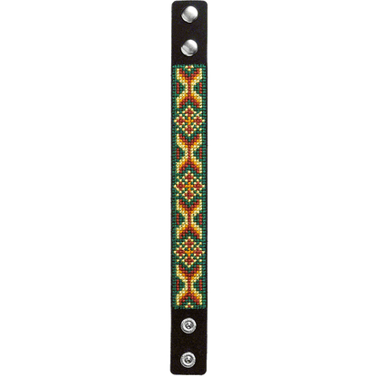 Bracelet Needlecraft Kit - Cross Stitch Kits on Leather