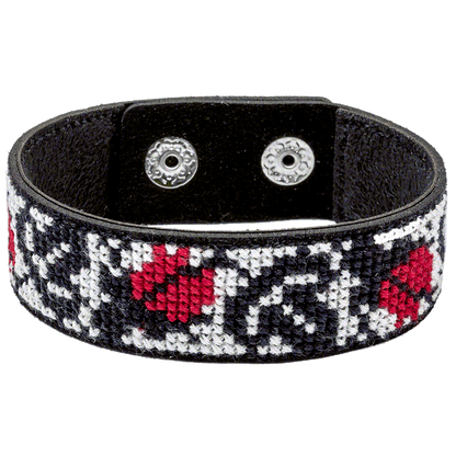 Bracelet Needlecraft Kit - Cross Stitch Kits on Leather