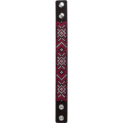 Bracelet Needlecraft Kit - Cross Stitch Kits on Leather