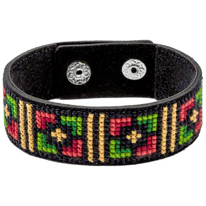 Bracelet Needlecraft Kit - Cross Stitch Kits on Leather