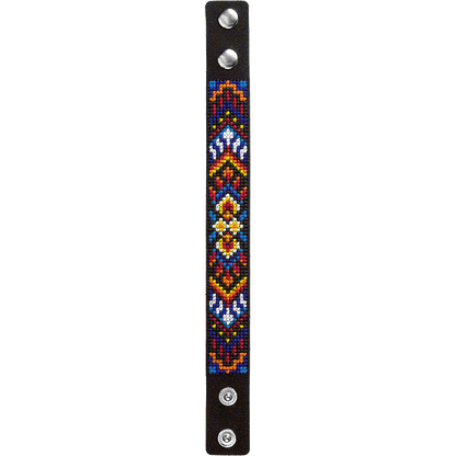 Bracelet Needlecraft Kit - Cross Stitch Kits on Leather