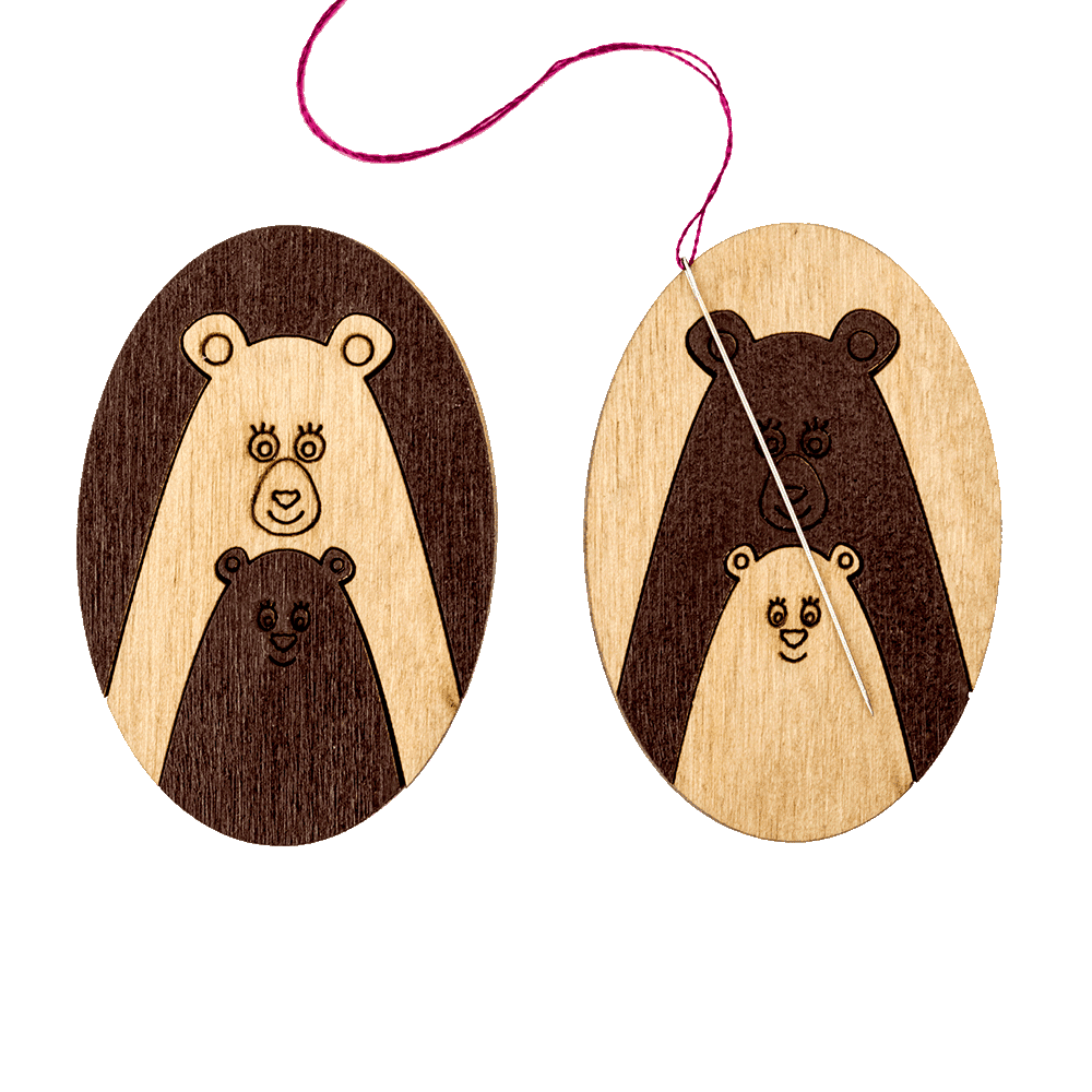 Magnetic Needle Holder - Wooden Needle Minder