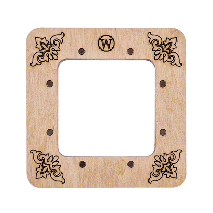 Magnetic Embroidery Hoop - Wooden Cross Stitch Hoop (6x6cm)