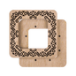 Magnetic Embroidery Hoop - Wooden Cross Stitch Hoop (6x6cm)