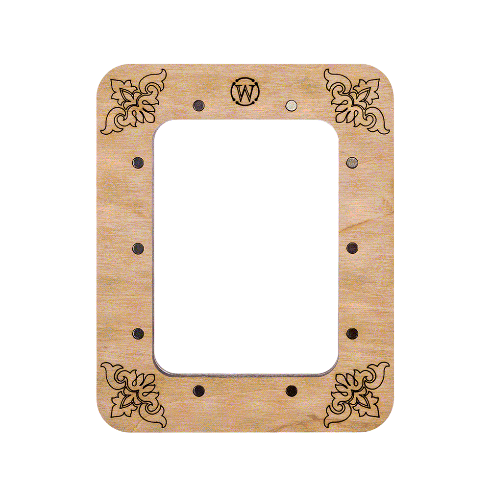 Magnetic Embroidery Hoop - Wooden Cross Stitch Hoop (6.5 x 9cm)