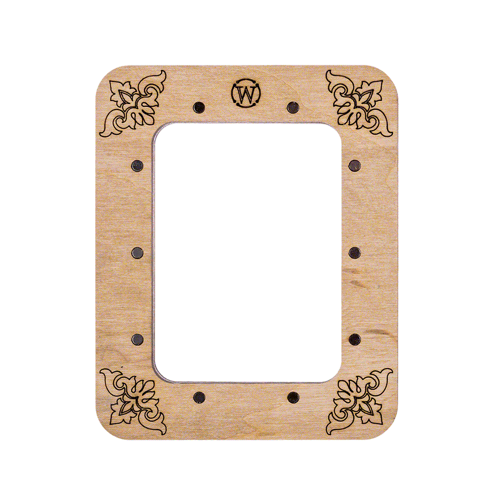 Magnetic Embroidery Hoop - Wooden Cross Stitch Hoop (6.5x9cm)