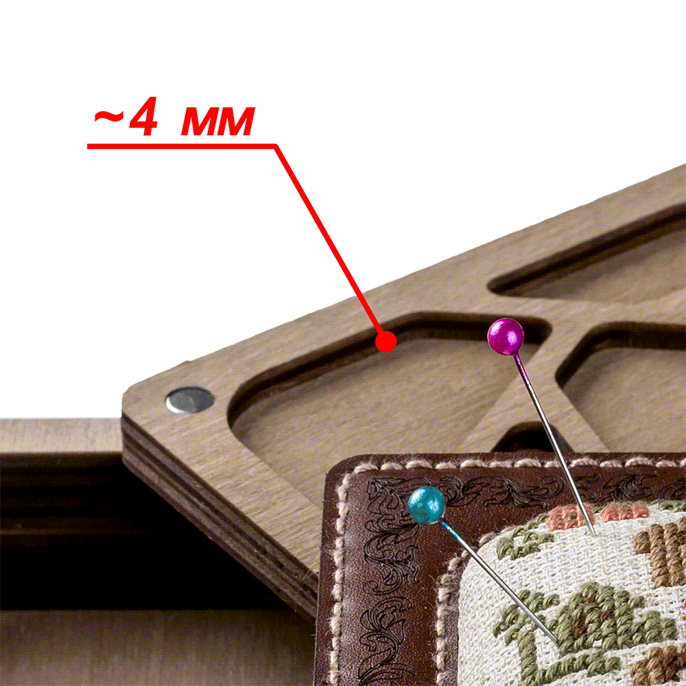 Pin Cushion Kit - Needlecraft Storage Box - Needle Storage Pin