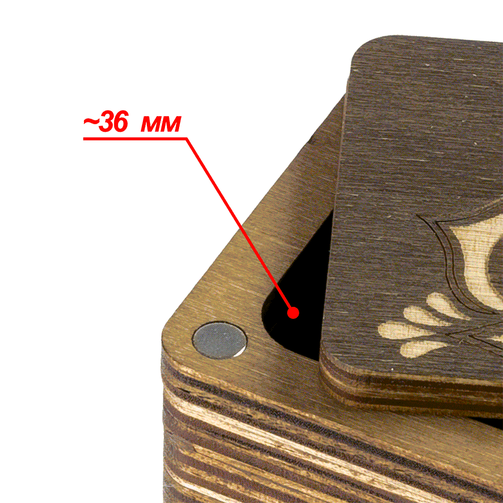 Wooden Storage Box for Handcrafts