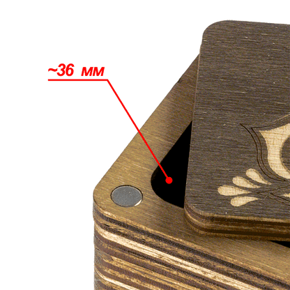 Wooden Storage Box for Handcrafts